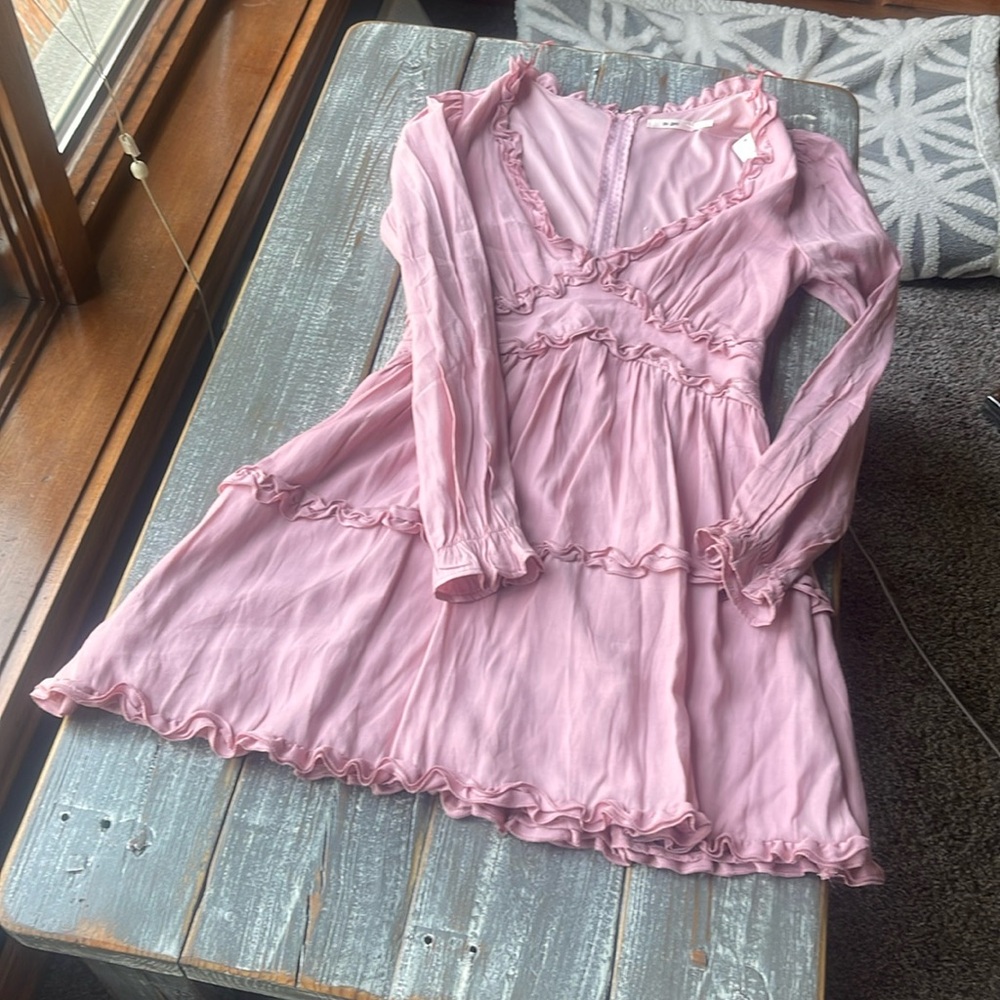 Francesca‘s ruffle dress, small NEW with  tags